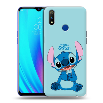 Силиконовый чехол на Realme 3 Pro с принтом Лило и Стич