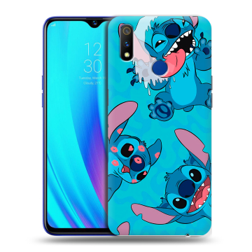 Силиконовый чехол на Realme 3 Pro с принтом Лило и Стич