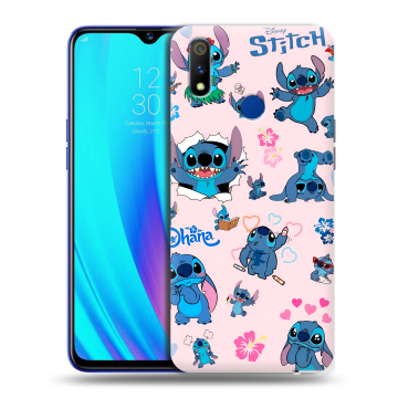 Силиконовый чехол на Realme 3 Pro с принтом Лило и Стич Силиконовый чехол на Realme 3 Pro с принтом Лило и Стич