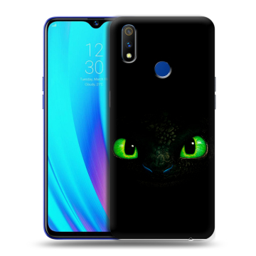 Силиконовый чехол на Realme 3 Pro с принтом Как приручить дракона