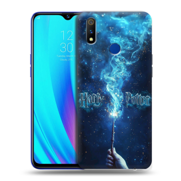 Силиконовый чехол на Realme 3 Pro с принтом Harry Potter Гарри Поттер