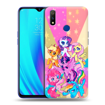 Силиконовый чехол на Realme 3 Pro с принтом My little pony Дружба чудо Силиконовый чехол на Realme 3 Pro с принтом My little pony Дружба чудо