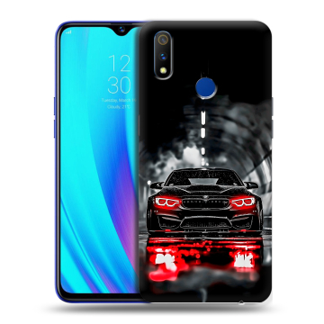 Силиконовый чехол на Realme 3 Pro с принтом BMW БМВ