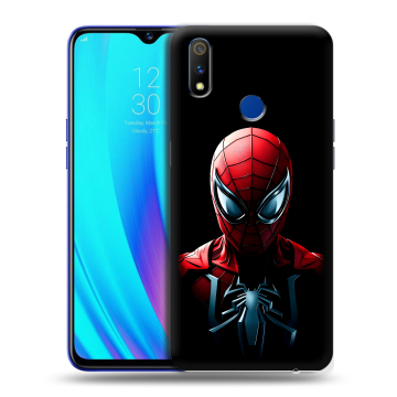 Силиконовый чехол на Realme 3 Pro с принтом Spiderman Человек паук