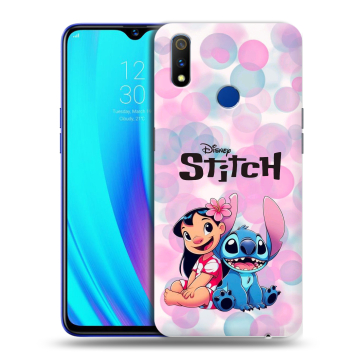 Силиконовый чехол на Realme 3 Pro с принтом Лило и Стич