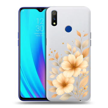 Силиконовый чехол на Realme 3 Pro с принтом для девушки