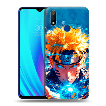 Силиконовый чехол на Realme 3 Pro с принтом Аниме Наруто Naruto