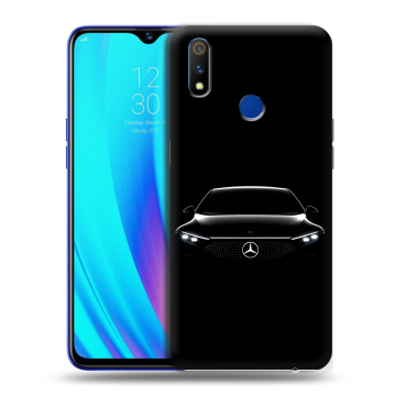 Силиконовый чехол на Realme 3 Pro с принтом Mercedes Мерседес Силиконовый чехол на Realme 3 Pro с принтом Mercedes Мерседес