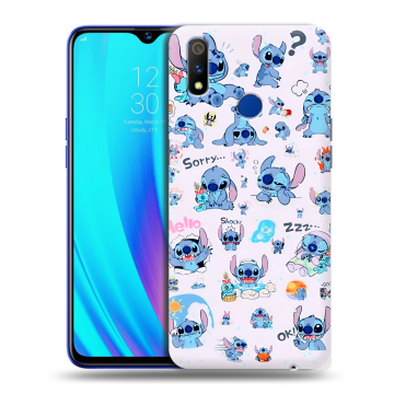 Силиконовый чехол на Realme 3 Pro с принтом Лило и Стич