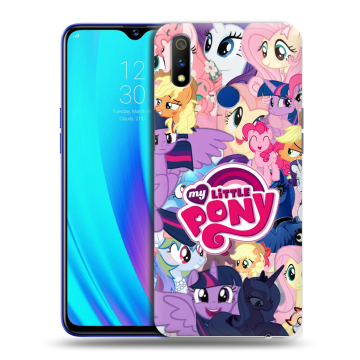 Силиконовый чехол на Realme 3 Pro с принтом My little pony Дружба чудо