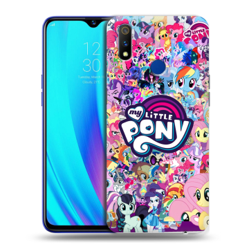 Силиконовый чехол на Realme 3 Pro с принтом My little pony Дружба чудо