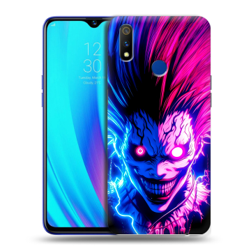 Силиконовый чехол на Realme 3 Pro с принтом Death note Тетрадь смерти
