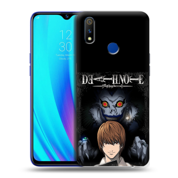 Силиконовый чехол на Realme 3 Pro с принтом Death note Тетрадь смерти