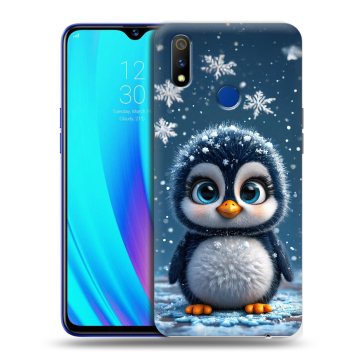 Силиконовый чехол на Realme 3 Pro с принтом Новый год