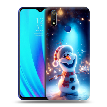 Силиконовый чехол на Realme 3 Pro с принтом Новый год