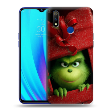 Силиконовый чехол на Realme 3 Pro с принтом Новый год
