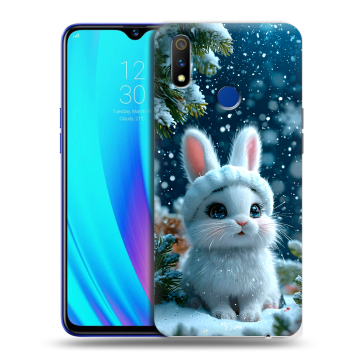 Силиконовый чехол на Realme 3 Pro с принтом Новый год