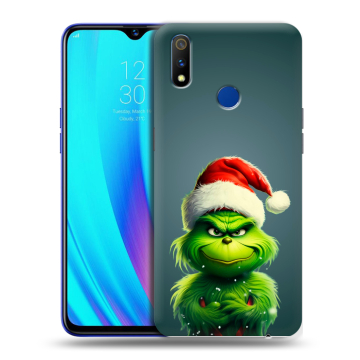 Силиконовый чехол на Realme 3 Pro с принтом Новый год