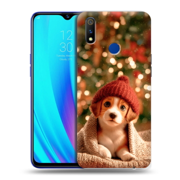 Силиконовый чехол на Realme 3 Pro с принтом Новый год