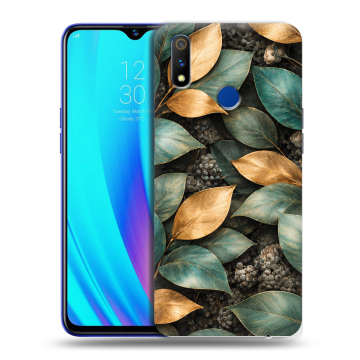 Силиконовый чехол на Realme 3 Pro с принтом женский