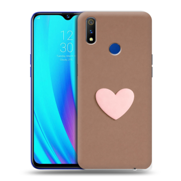 Силиконовый чехол на Realme 3 Pro с принтом женский