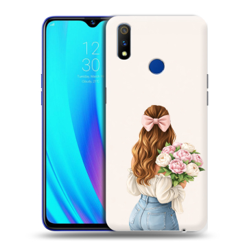 Силиконовый чехол на Realme 3 Pro с принтом женский Силиконовый чехол на Realme 3 Pro с принтом женский