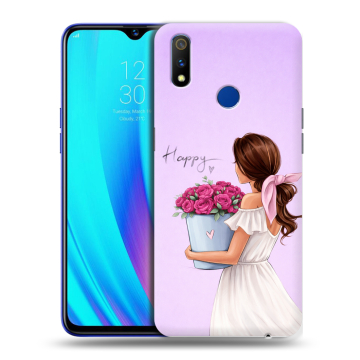 Силиконовый чехол на Realme 3 Pro с принтом женский Силиконовый чехол на Realme 3 Pro с принтом женский