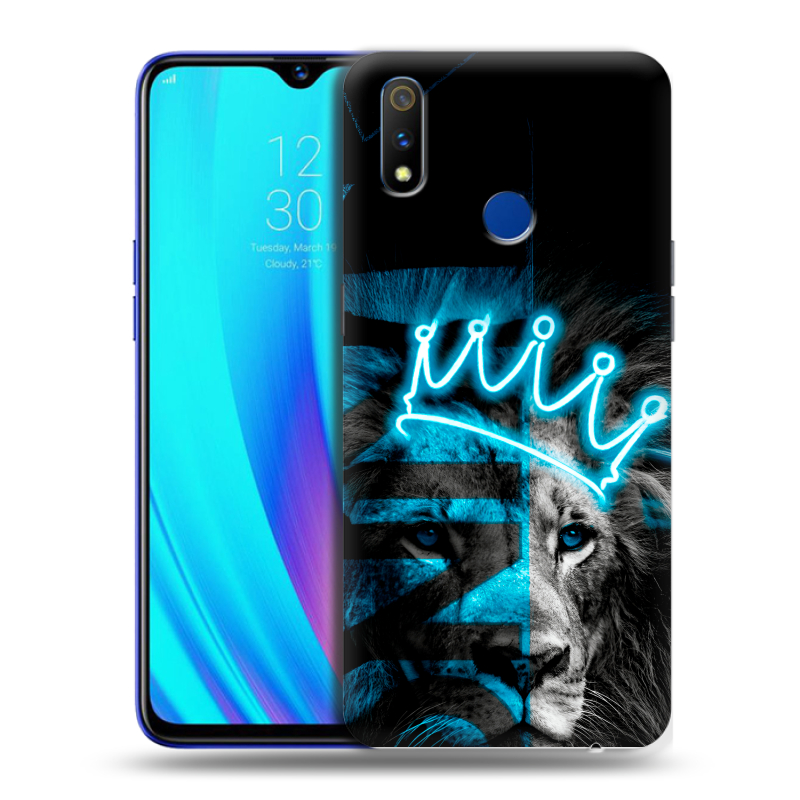 Силиконовый чехол на Realme 3 Pro с принтом Король лев Силиконовый чехол на Realme 3 Pro с принтом Король лев