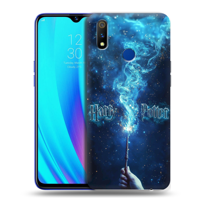 Силиконовый противоударный чехол на Realme 3 Pro с принтом Harry Potter Гарри Поттер Силиконовый противоударный чехол на Realme 3 Pro с принтом Harry Potter Гарри Поттер