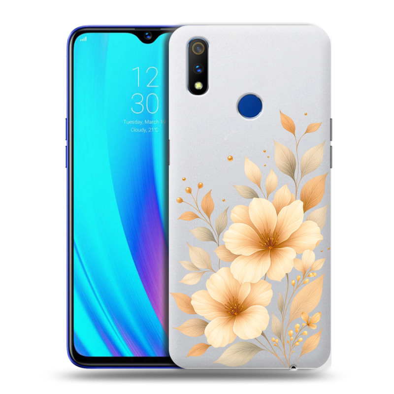 Силиконовый чехол на Realme 3 Pro с принтом для девушки Силиконовый чехол на Realme 3 Pro с принтом для девушки