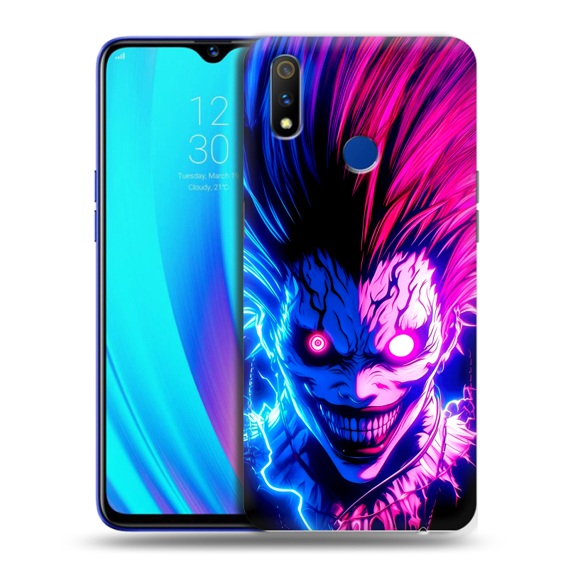 Силиконовый чехол на Realme 3 Pro с принтом Death note Тетрадь смерти Силиконовый чехол на Realme 3 Pro с принтом Death note Тетрадь смерти
