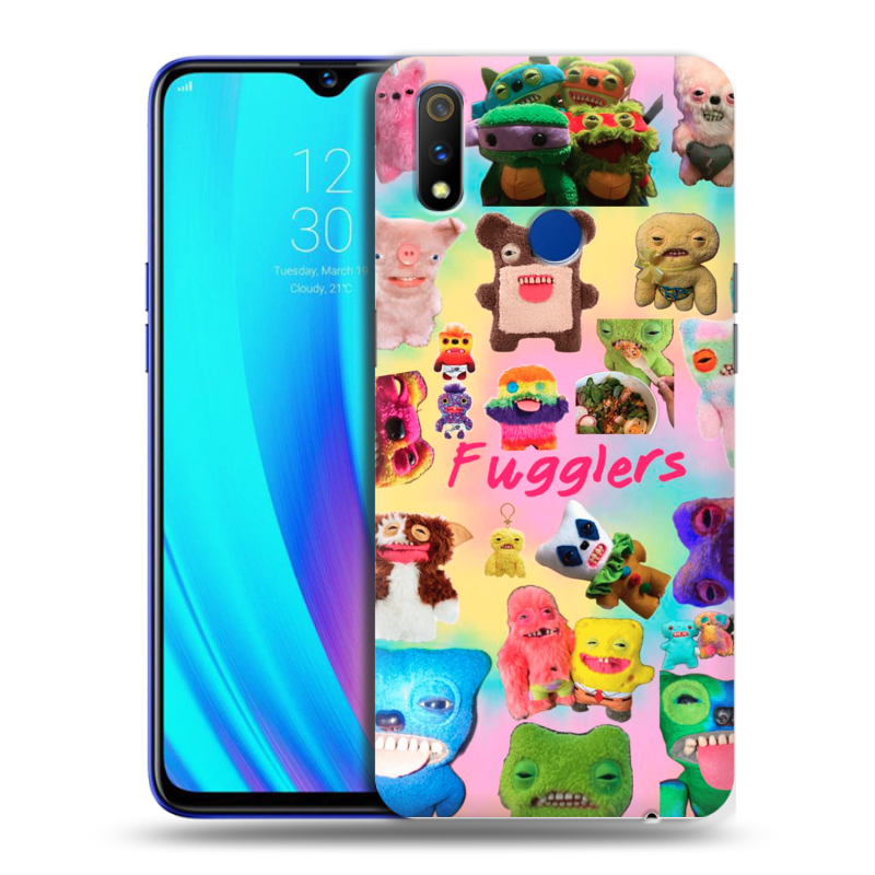 Силиконовый чехол на Realme 3 Pro с принтом Флагер Fuggler Силиконовый чехол на Realme 3 Pro с принтом Флагер Fuggler