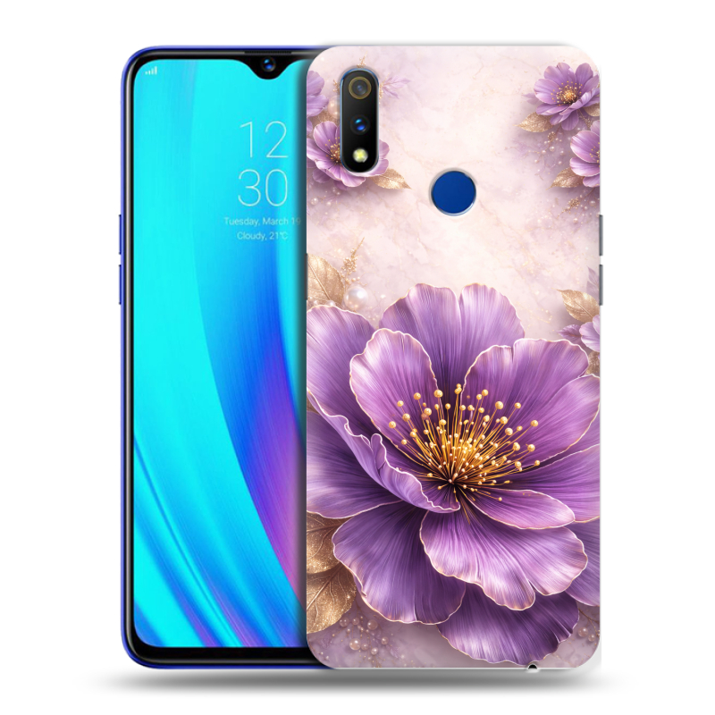 Силиконовый чехол на Realme 3 Pro с принтом женский Силиконовый чехол на Realme 3 Pro с принтом женский