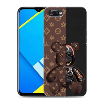 Силиконовый противоударный чехол на Realme C2 с принтом Луи робот Силиконовый противоударный чехол на Realme C2 с принтом Луи робот