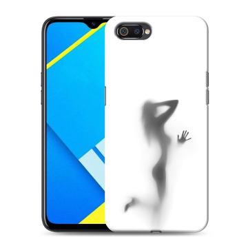 Силиконовый противоударный чехол на Realme C2 с принтом Силуэт Силиконовый противоударный чехол на Realme C2 с принтом Силуэт