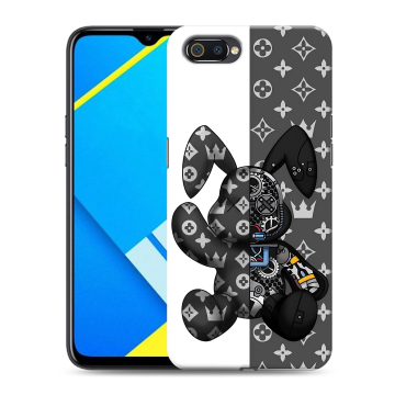 Силиконовый противоударный чехол на Realme C2 с принтом Луи робот Силиконовый противоударный чехол на Realme C2 с принтом Луи робот