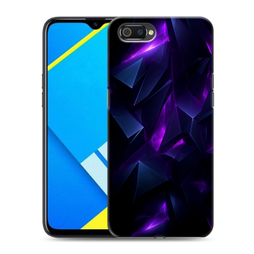 Силиконовый противоударный чехол на Realme C2 с принтом Абстракиция Силиконовый противоударный чехол на Realme C2 с принтом Абстракиция