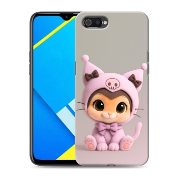 Силиконовый противоударный чехол на Realme C2 с принтом Куроми Kuromi Силиконовый противоударный чехол на Realme C2 с принтом Куроми Kuromi