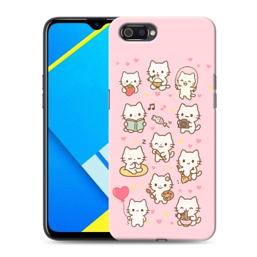 Силиконовый противоударный чехол на Realme C2 с принтом Hello Kitty Хелоу Кити Силиконовый противоударный чехол на Realme C2 с принтом Hello Kitty Хелоу Кити