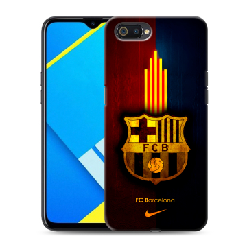 Силиконовый противоударный чехол на Realme C2 с принтом Барселона Barcelona Силиконовый противоударный чехол на Realme C2 с принтом Барселона Barcelona