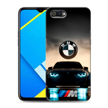 Силиконовый противоударный чехол на Realme C2 с принтом БМВ BMW