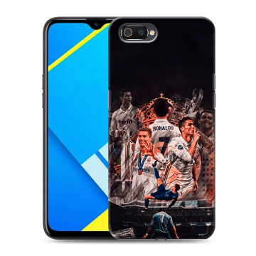 Силиконовый противоударный чехол на Realme C2 с принтом Реал Роналдо Real Ronaldo Силиконовый противоударный чехол на Realme C2 с принтом Реал Роналдо Real Ronaldo