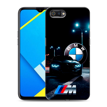 Силиконовый противоударный чехол на Realme C2 с принтом БМВ BMW