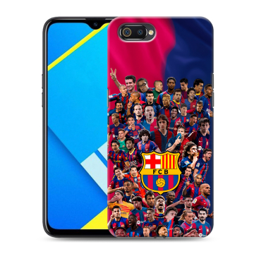 Силиконовый противоударный чехол на Realme C2 с принтом Барселона Barcelona Силиконовый противоударный чехол на Realme C2 с принтом Барселона Barcelona