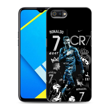 Силиконовый противоударный чехол на Realme C2 с принтом Реал Роналдо Силиконовый противоударный чехол на Realme C2 с принтом Реал Роналдо