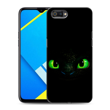 Силиконовый противоударный чехол на Realme C2 с принтом Как приручить дракона Силиконовый противоударный чехол на Realme C2 с принтом Как приручить дракона