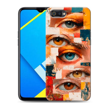 Силиконовый противоударный чехол на Realme C2 с принтом Модный принт Силиконовый противоударный чехол на Realme C2 с принтом Модный принт