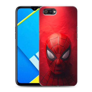 Силиконовый противоударный чехол на Realme C2 с принтом Spiderman Человек паук Силиконовый противоударный чехол на Realme C2 с принтом Spiderman Человек паук