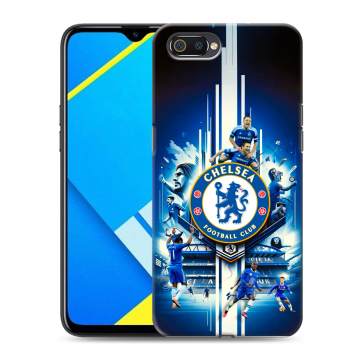 Силиконовый противоударный чехол на Realme C2 с принтом Chelsea Челси Силиконовый противоударный чехол на Realme C2 с принтом Chelsea Челси