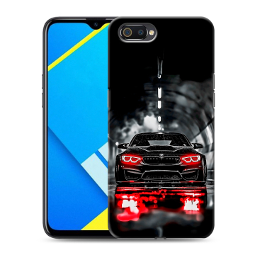 Силиконовый противоударный чехол на Realme C2 с принтом BMW БМВ